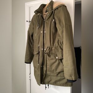 Winter Coat in khaki